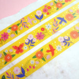 Flying Creatures Washi Tape Yellow
