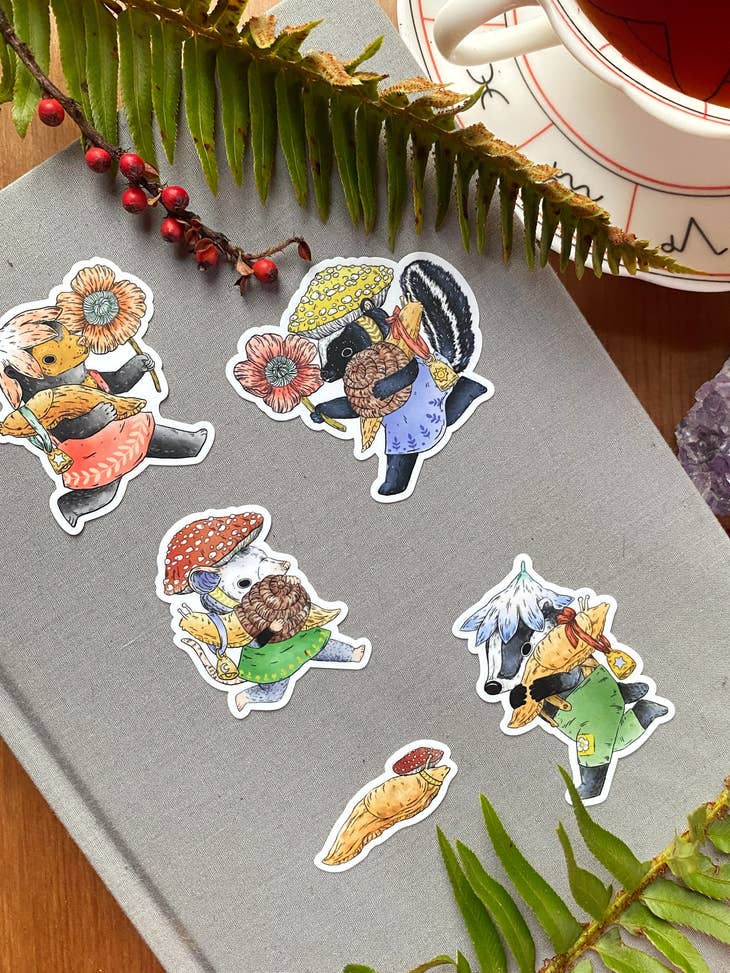 Friends of Slugs Sticker Sheet Marika Paz Illustrations