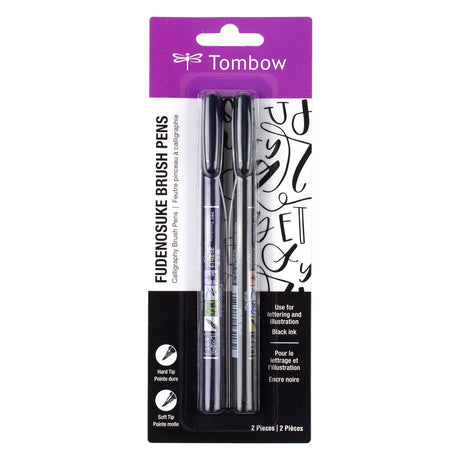 Fudenosuke Calligraphy Brush Pens 2-Pack