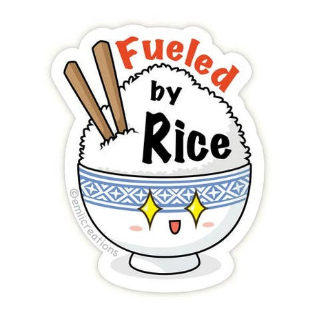 Fueled by Rice Vinyl Sticker