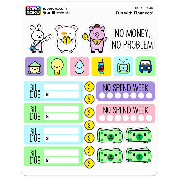 Fun With Finances! Planner Stickers