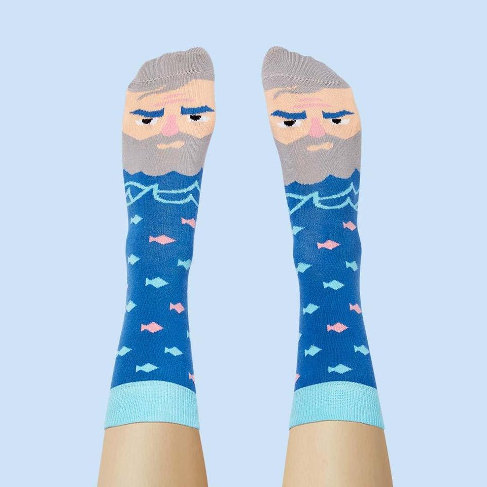 Ernestoe Hemingway ChattyFeet Funky Socks