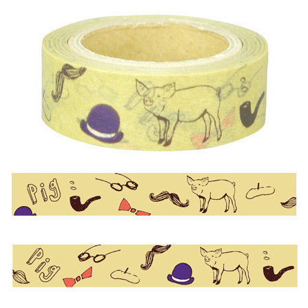 Japan Washi Tape • Animal Series Masking Tape Pig