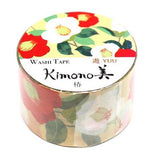 Camellia Flower Kimono Japanese Washi Tape