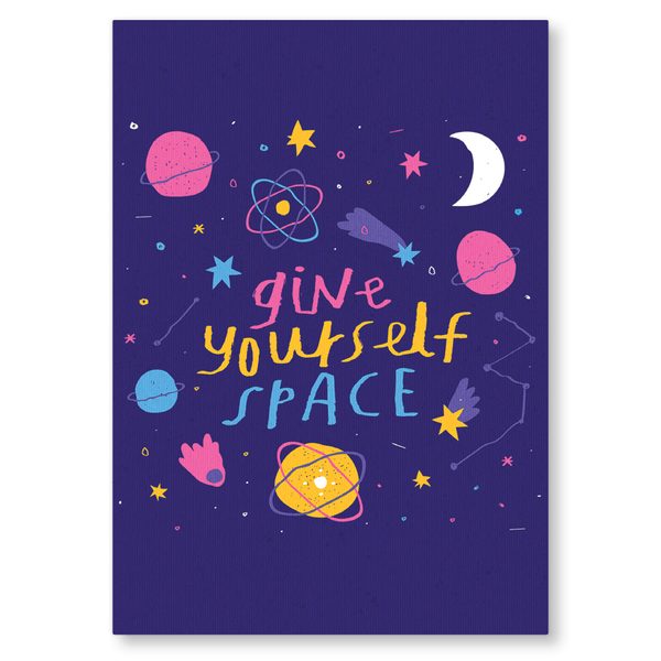 Give Yourself Space Postcard