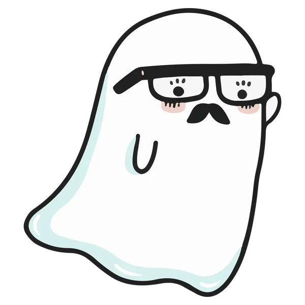 Glasses Ghost Sticker