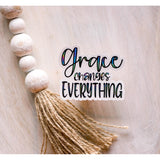 Grace Changes Everything Clear Vinyl StickerGrace Changes Everything Clear Vinyl Sticker