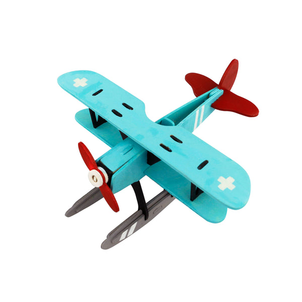 Hydroplane 3D Wooden Puzzle with Paint Kit