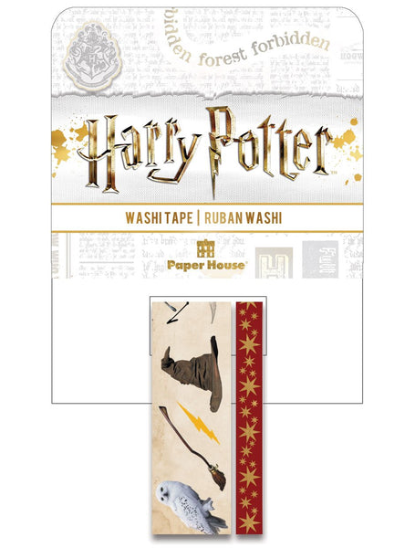 So many images from the Harry Potter books and movies have become iconic, from his eyeglasses and lightning bolt to the famous sorting hat and broomstick. All are instantly recognizable and represented here in this washi tape. You'll find lots of uses for it. Let your imagination soar.