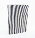 Hand-pressed Paper Striped Canvas Journal