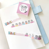 Cinta washi para rastrear hábitos