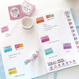 Cinta washi para rastrear hábitos