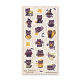 Halloween Black Cats Sticker Sheet