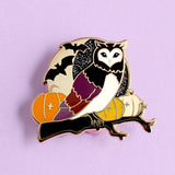 Halloween Owl Enamel Pin