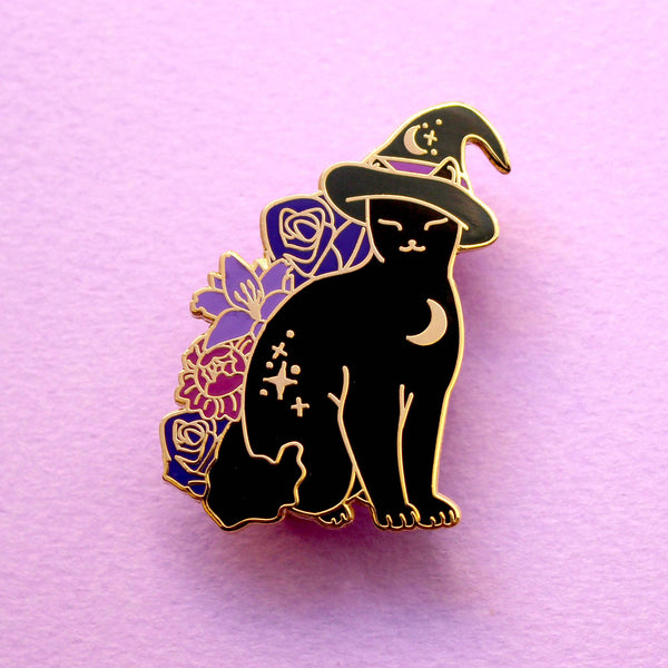 Halloween Cat enamel pin