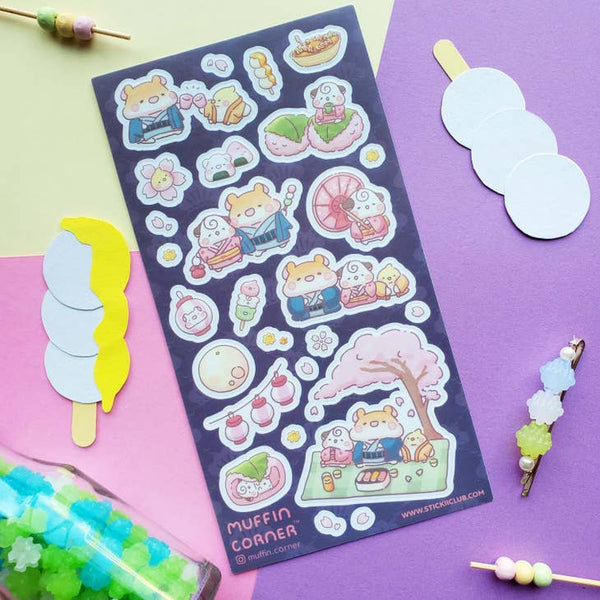 Happy Hanami Sticker Sheet