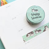 Happy Huskies Washi Tape