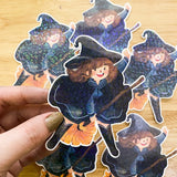 Happy Witch Vinyl Sticker PaperaicaShop
