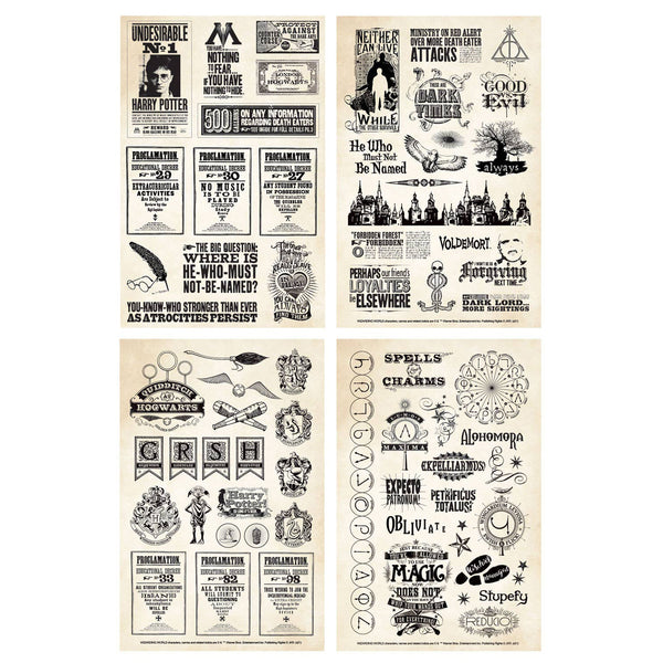 The Wizarding World is full of all kinds of news- add a touch of magical newspaper fun with this Harry Potter-themed sticker pack… the Daily Prophet meets your creative projects of all kinds.