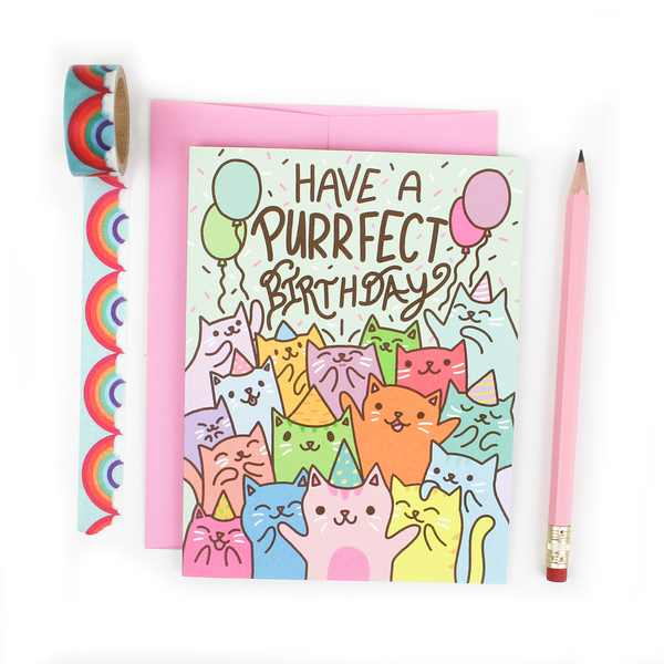 Have A Purrfect Birthday Card