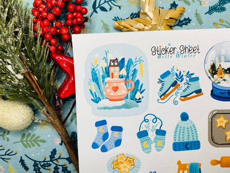 Hello Winter Sticker Sheet