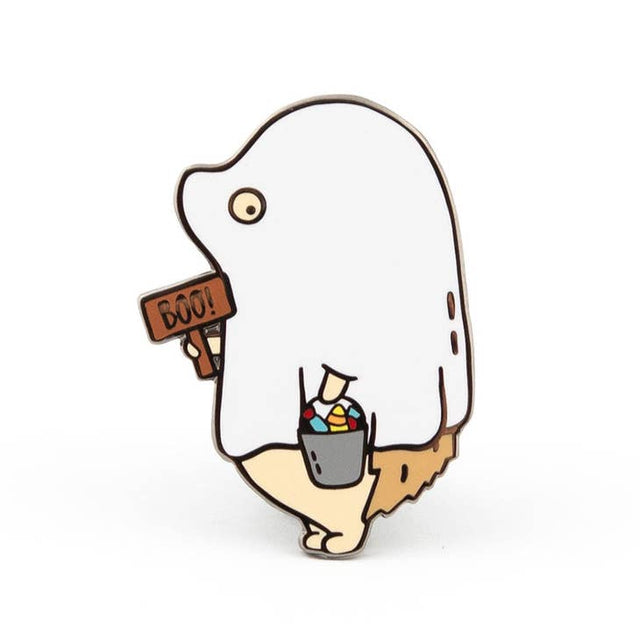 Henrietta Ghost Hedgehog Pin