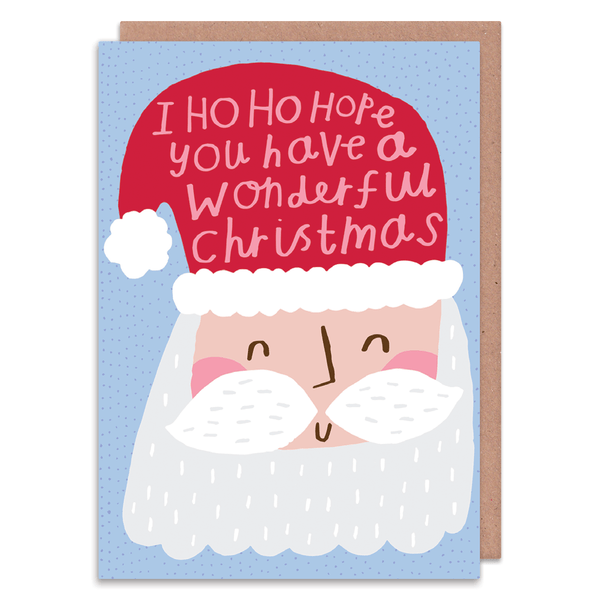 Ho Ho Santa Christmas Card