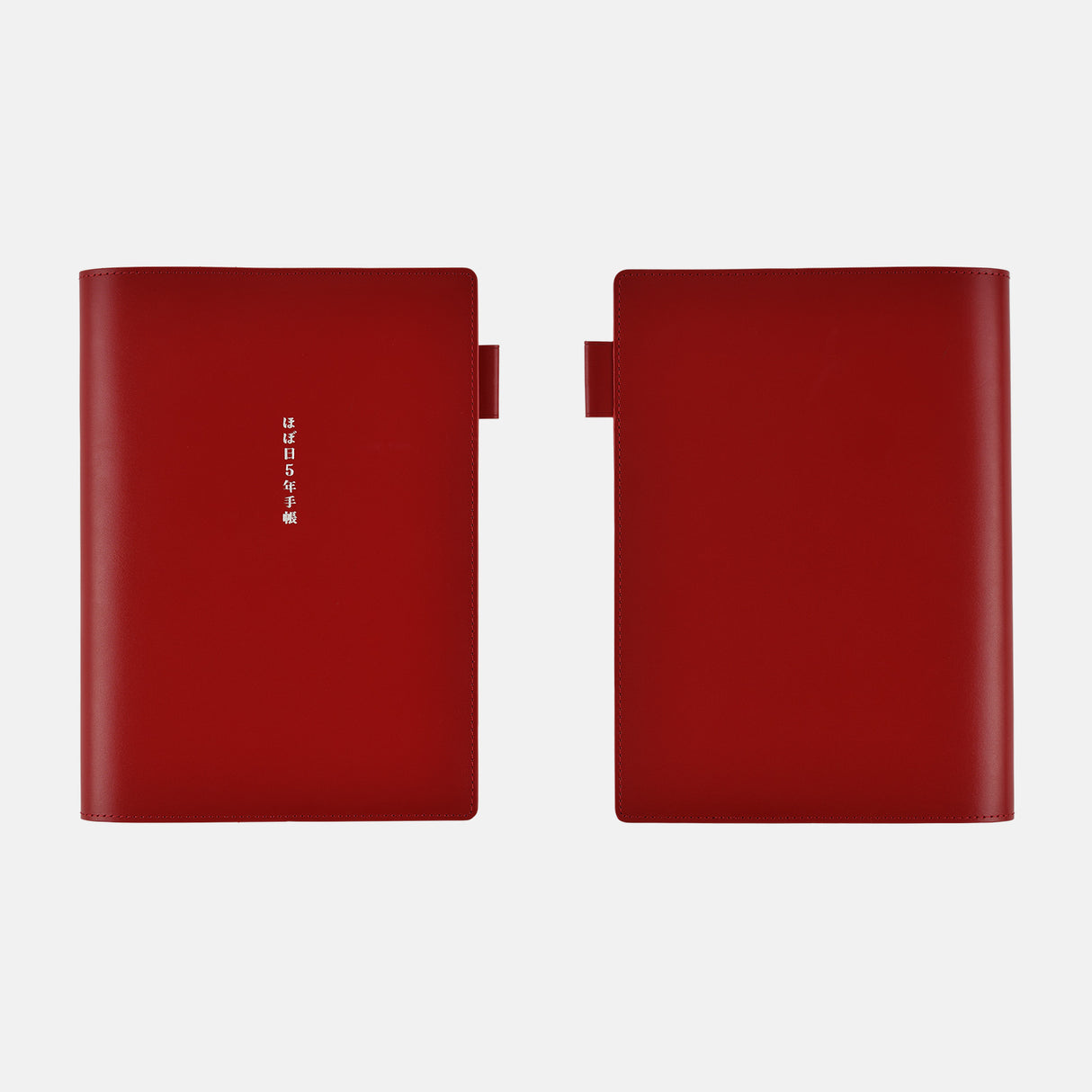 Hobonichi Techo 5-Year Cover A5 - Large Hobonichi 5-Year Techo Leather Cover (Red)
