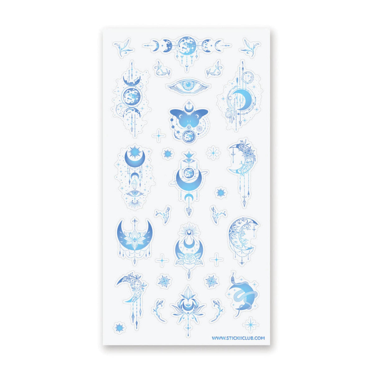 Moon Ice Sticker Holo Moons Sticker Sheet – Little Craft Place