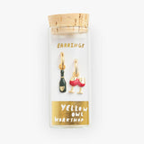 Yellow Owl Workshop Hoop Earrings Champagne & Glass
