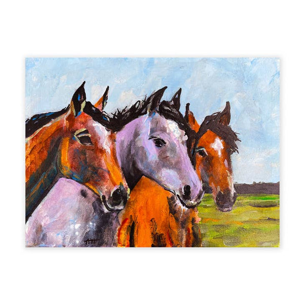 Horse Trio Sticker