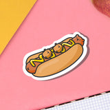 Hot Dog Bear Vinyl Sticker