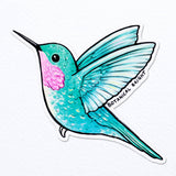 Hummingbird Sticker with Holographic Details