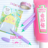 Eggplant Gel Pen School Supplies