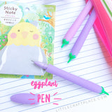 These Eggplant Pens are perfect for planning, for work, home, desk or for school. They will be a beautiful addition to your pen collection! 