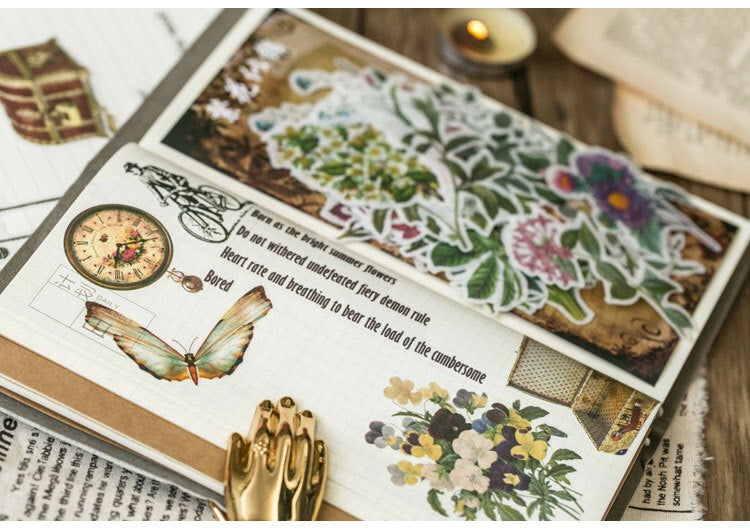 Vintage Car Flake Sticker (60 pieces)