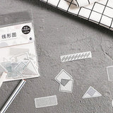 Minimalist Line Flake Sticker (40 pieces)