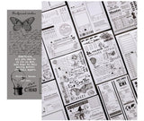 Vintage Background Sticker Tracing Paper Sticker (6 sheets)