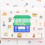 Tivoli Washi Flake Sticker (40 pieces)