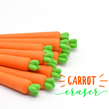 These cute carrot erasers are perfect for school, planning, for work, home, desk, gifts, birthday party, favor or just around the house. 