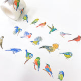 Bird Washi Tape like hummingbird, sparrow, cardinal bird and etc. Perfect for your holidays spreads and card making.
