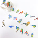 Bird Washi Tape like hummingbird, sparrow, cardinal bird and etc. Perfect for your holidays spreads and card making.