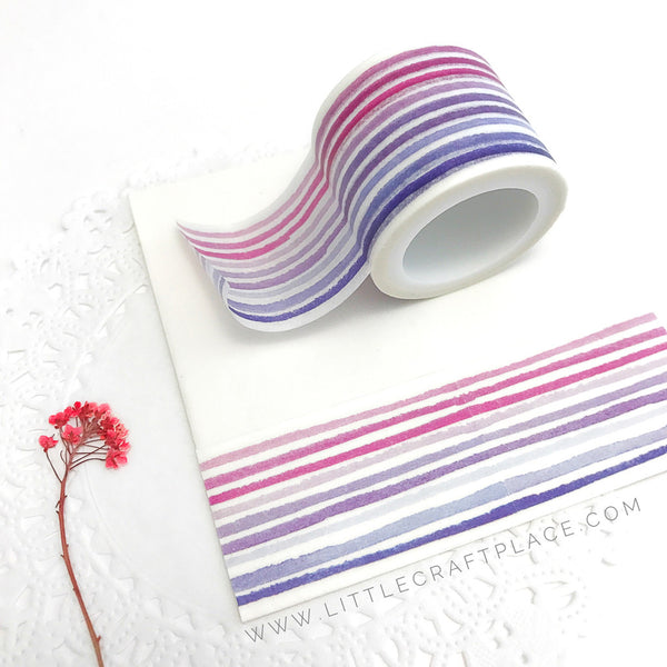 Watercolor Lines Washi Tape