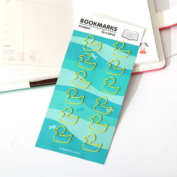 Duck Paper Clips. Use to embellish crafts or as a functional supply. Use as an accent on paper edges, attach vellum overlays by clipping at corners or simply use as a paper clip.