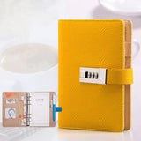 Yellow Personal Planner BINDER ONLY with Password Lock (Inserts not included)
