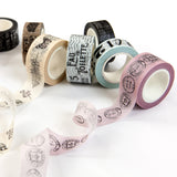 PTJ Vintage Decorative Tape Craft and White 4/Pkg Prima Traveler's Journal