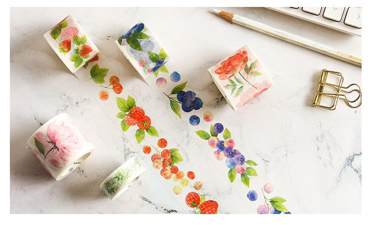 Peonies Washi Tape