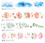 Peonies Washi Tape