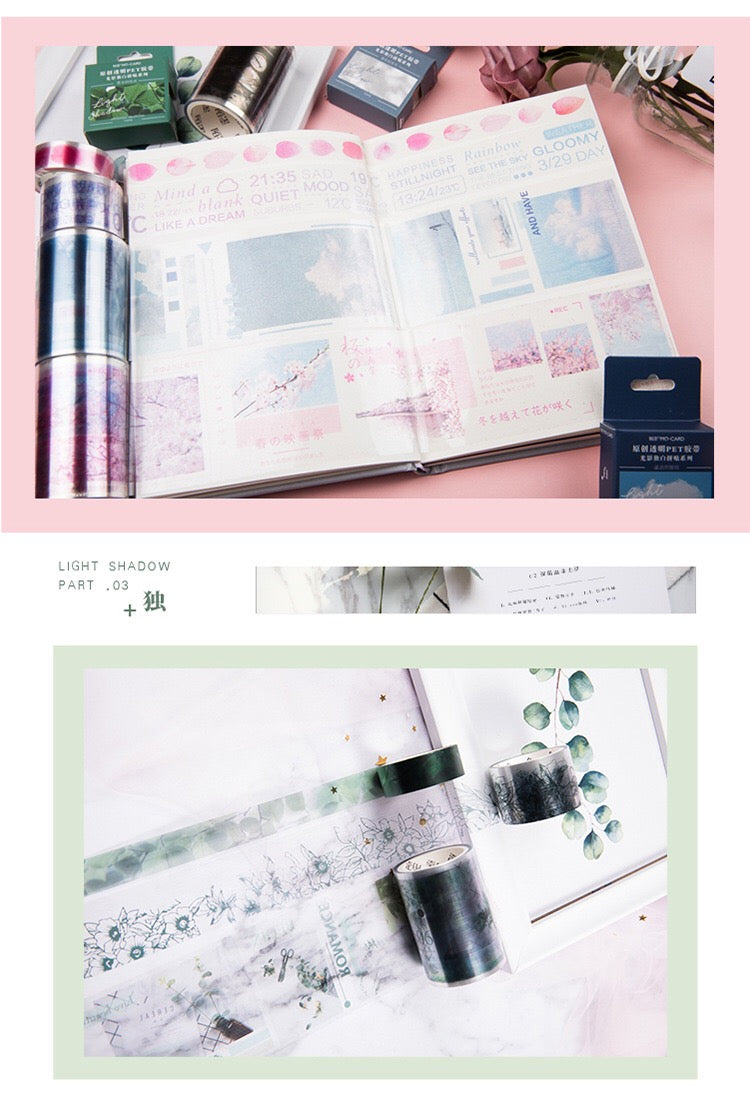 Grey Shadow PET Clear Tape