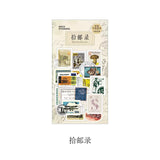 Postage Stamp Washi Flake Sticker (40 pieces)